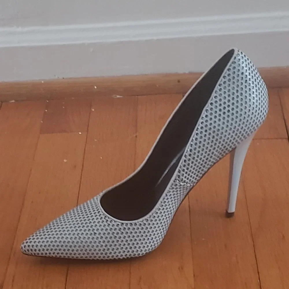 Greyish Black Lamb Heels - Picture 7 of 11